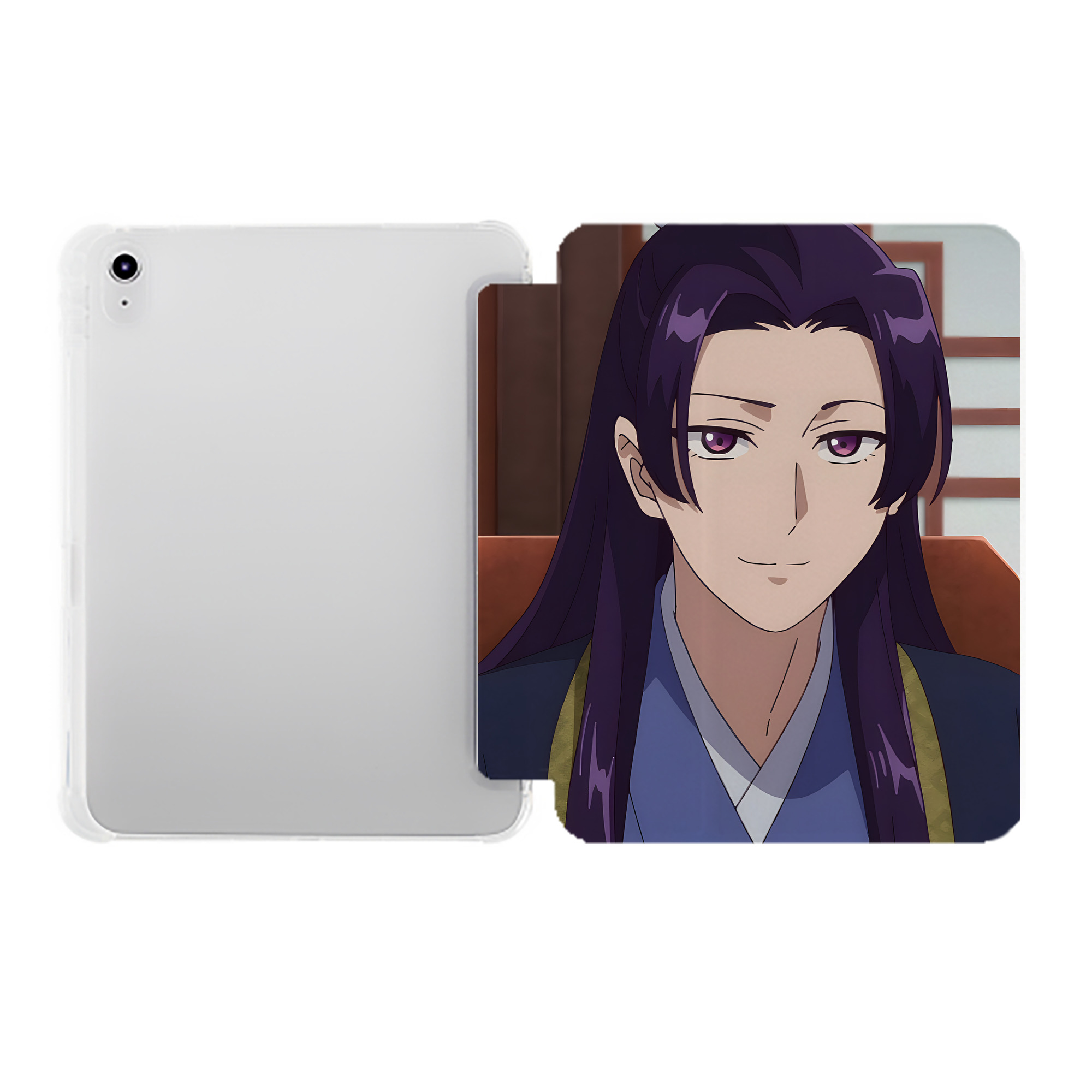 （画像用） 薬屋のひとりごと The Apothecary Diaries IPad ケース ペン収納付き 三つ折りスタンド PUレザー×シリコン 対応機種9.5/10.5/10.9インチ
